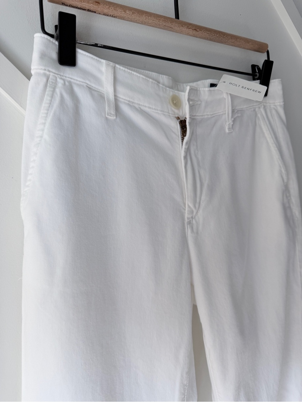 AG Adriano Goldschmied The Caden Tailored Trouser White 25 NWT | Slim Chino - Picture 6 of 16